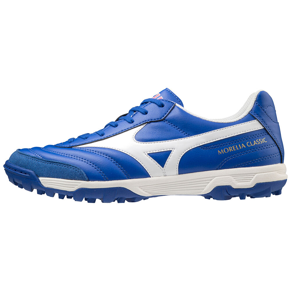 Panske Kopačky Mizuno Morelia Sala Classic TF Modre/Biele Vypredaj YWFQ69534